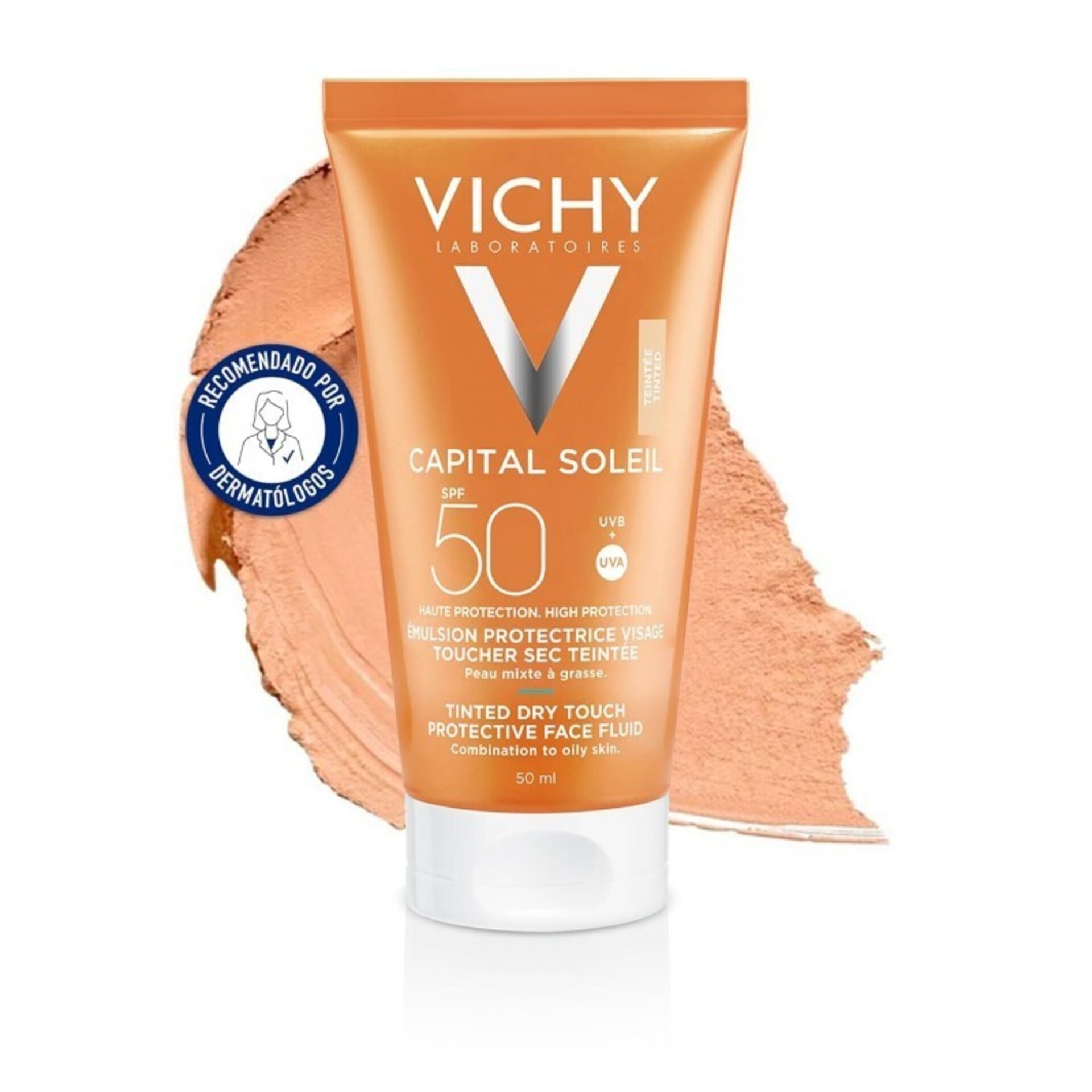 Vichy Capital Soleil Crema Tacto Seco spf 50+ 50ml - 1
