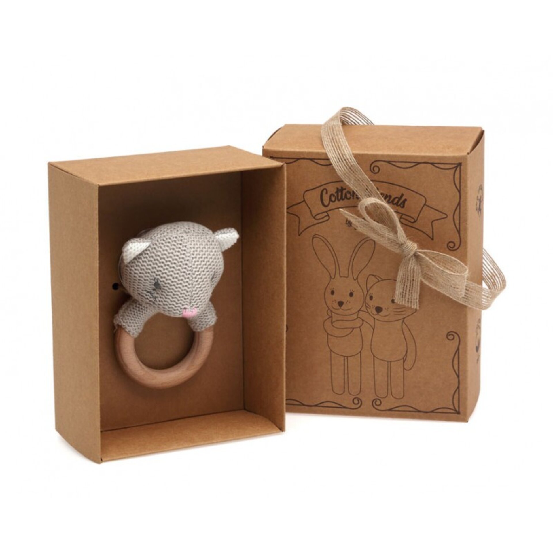 Kiokids Gato Sonajero Algodón 13cm - 3