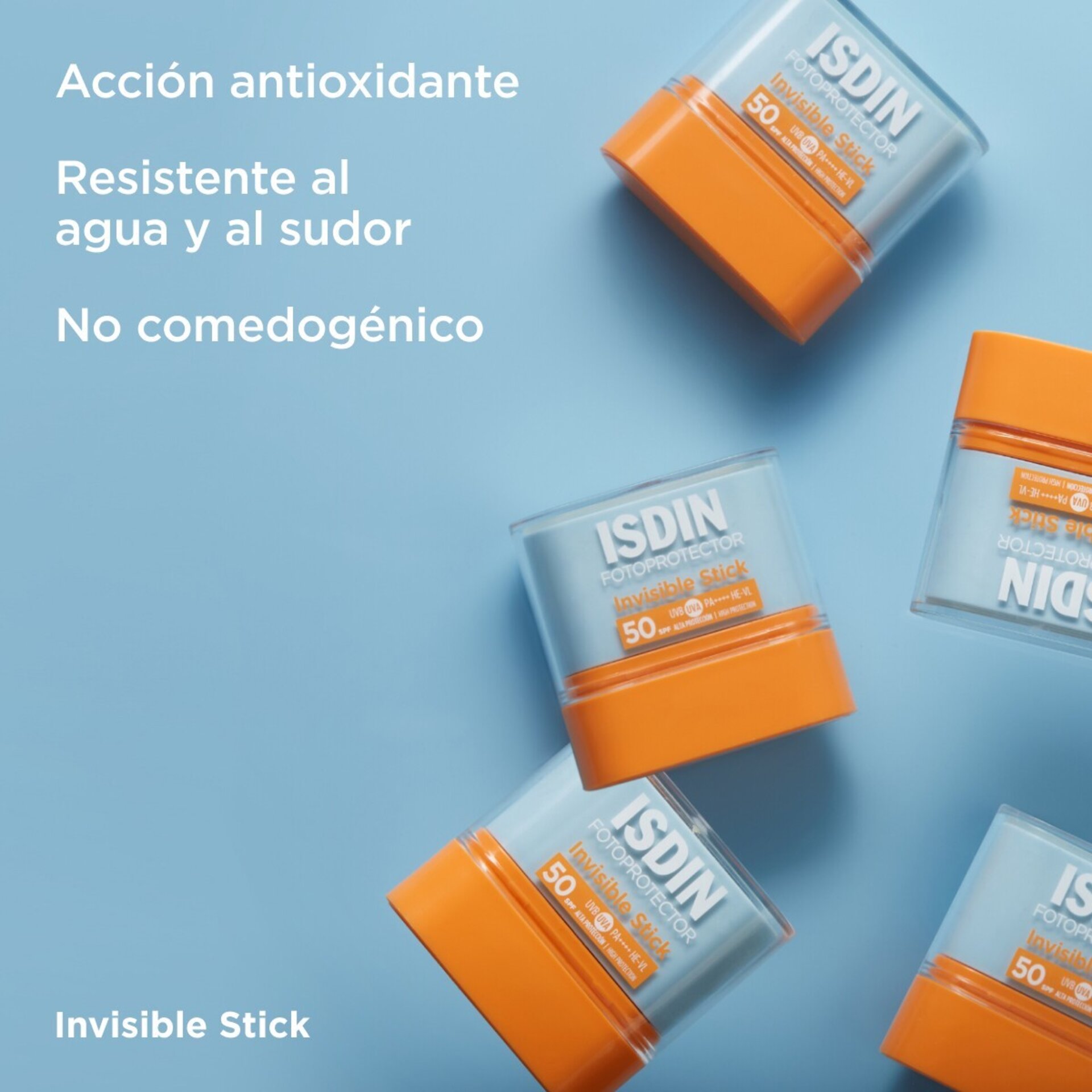 ISDIN Invisible Stick SPF 50+ 10 g – Protector Solar Facial Transparente - 3
