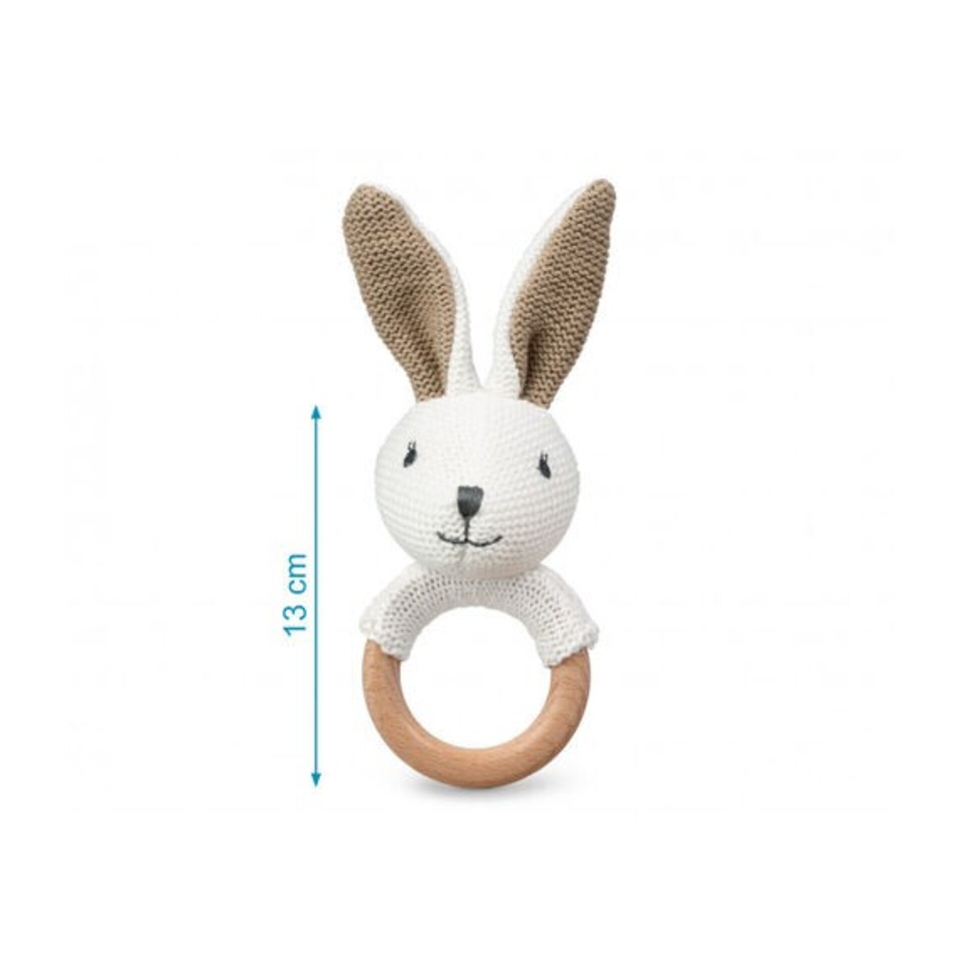 Kiokids Conejo Sonajero Algodón 13cm - 2