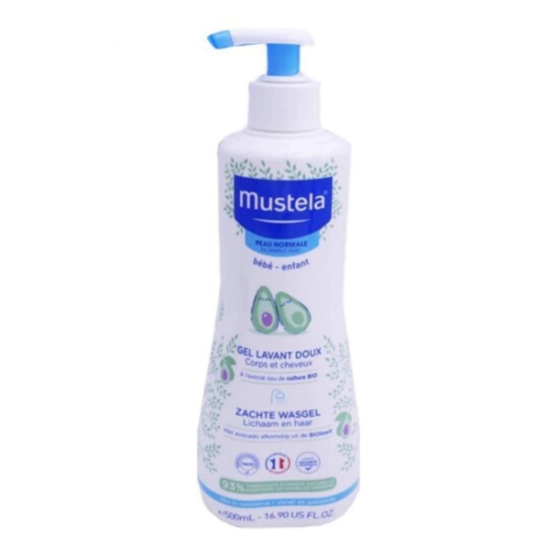 Mustela Gel De Baño Suave Cuerpo y Cabello 500ml - 1