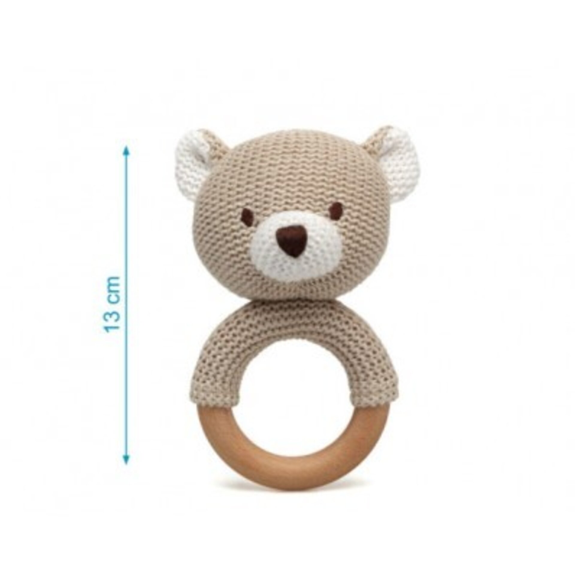 Kiokids Oso Sonajero Algodón 13cm - 2