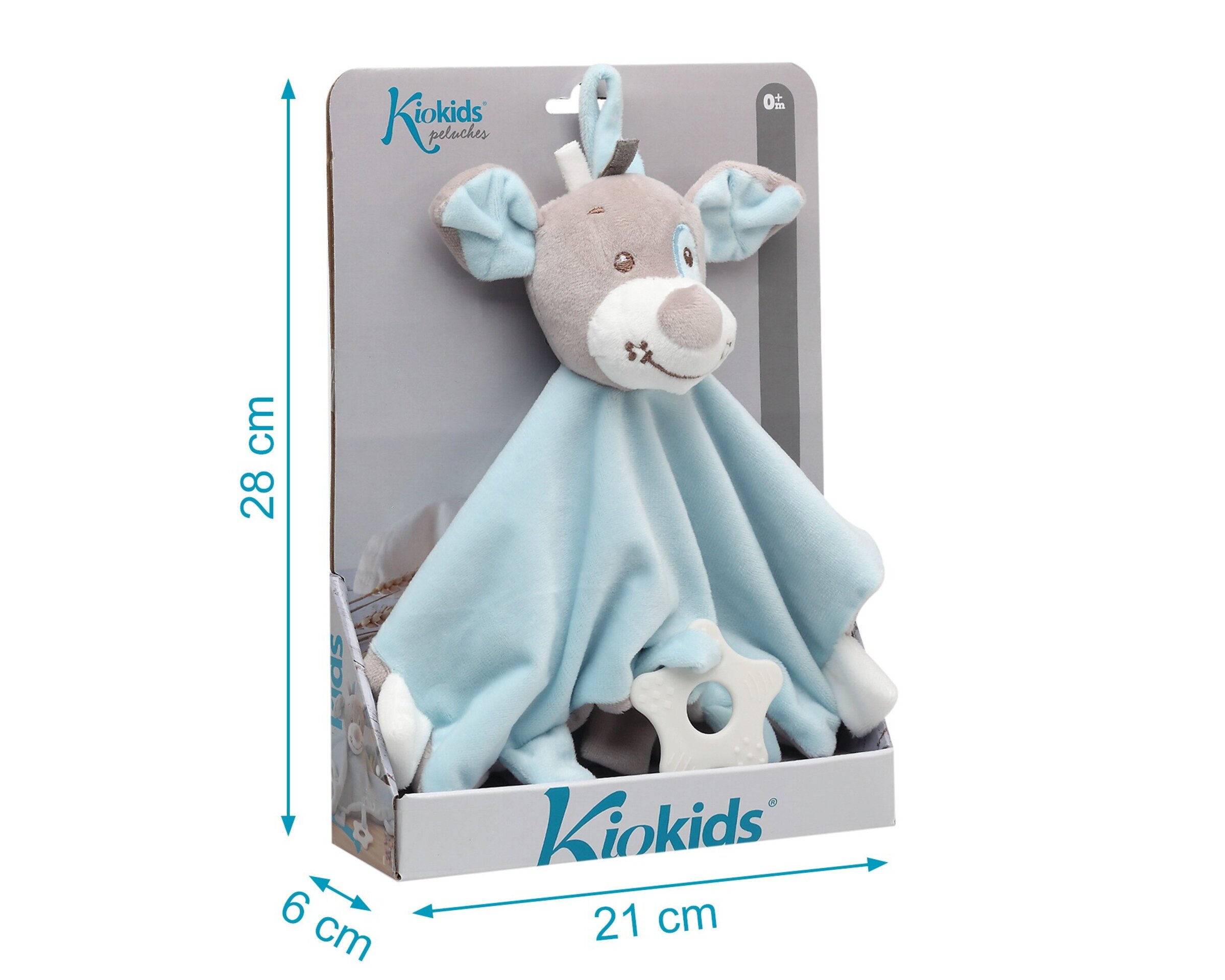 Kiokids Dou Dou Perro Azul 30cm +0m - 2