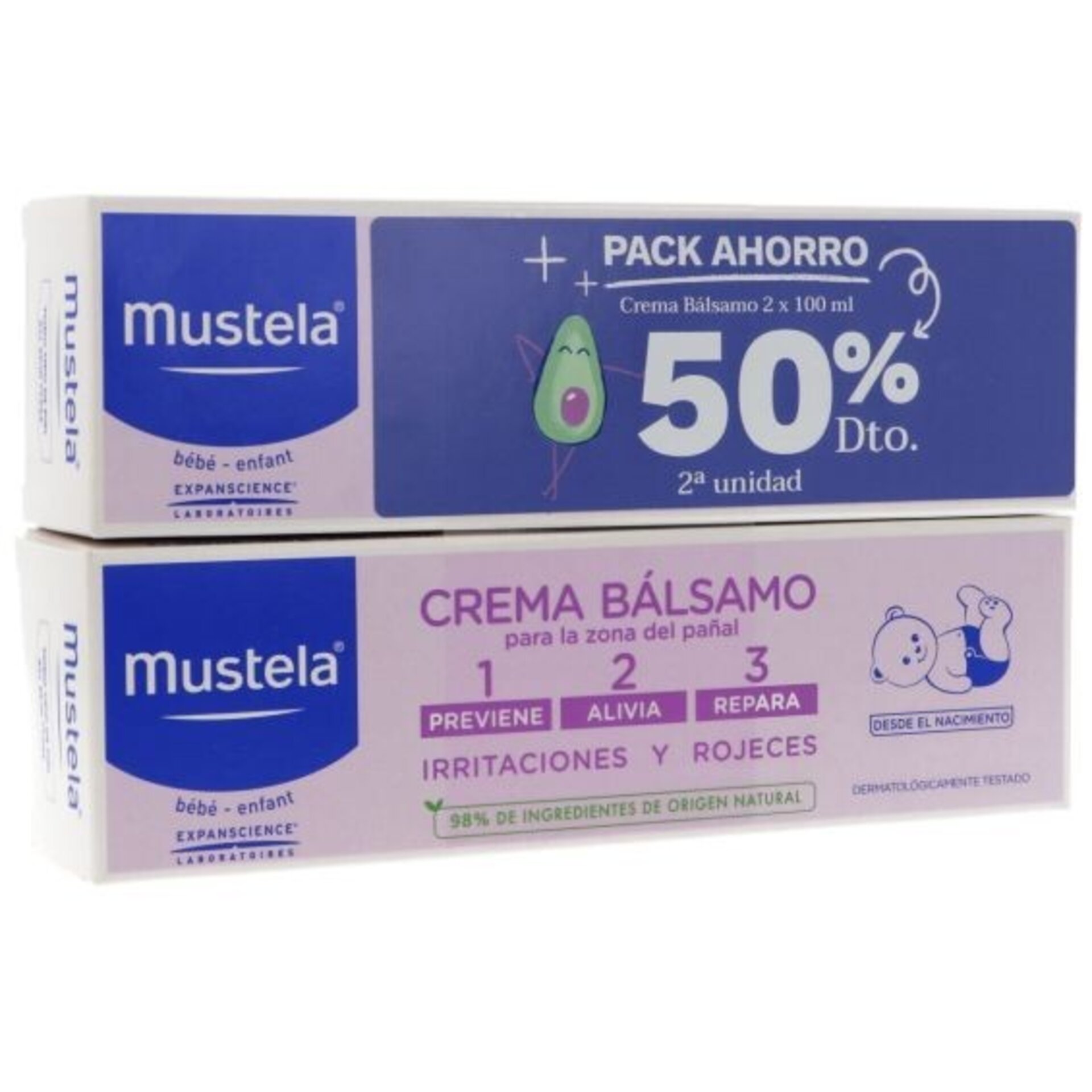 Mustela Balsamo Pañal Duplo 100ml 123 - 1